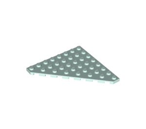 LEGO Light Aqua Wedge Plate 8 x 8 Corner (30504)
