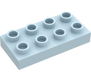 LEGO Bleu clair Duplo assiette 2 x 4 (4538 / 40666)