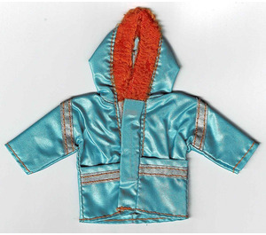 LEGO Light Blue Scala Clothes Parka with Hood and Orange Trim