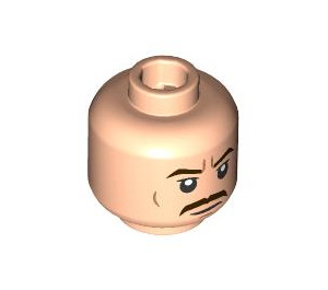 LEGO Light Flesh Admiral Yularen Minifigure Head (Safety Stud) (3274 / 104624)