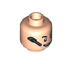 LEGO Leichtes Fleisch Agent Coulson Minifigure Kopf (Einbau-Vollbolzen) (3626 / 29795)