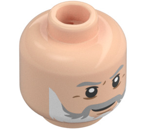 LEGO Lätt Hudfärgad Alan Grant Minifigur Huvud (Infälld solid knopp) (3626 / 78391)