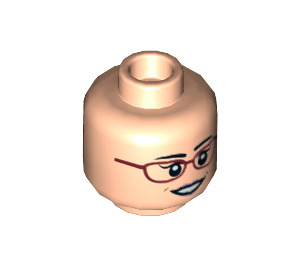 LEGO Light Flesh Amy Farrah Fowler Minifigure Head (Recessed Solid Stud) (3626 / 22996)