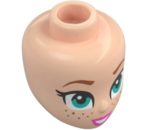 LEGO Light Flesh Anna Minidoll Head (92198 / 103962)