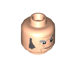 LEGO Light Flesh Argus Filch Minifigure Head (Recessed Solid Stud) (3626 / 39436)