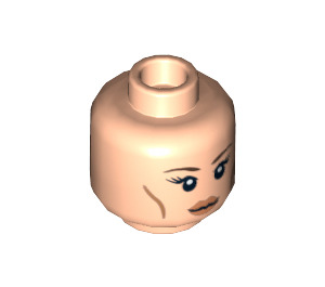 LEGO Light Flesh Arwen Head (Recessed Solid Stud) (14655)