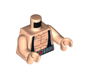 LEGO Beige Léger Bane Muscular Torse avec Noir Suspenders (973 / 76382)