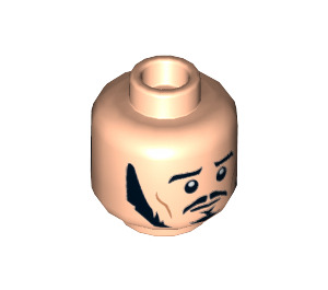 LEGO Light Flesh Bard the Bowman Minifigure Head (Recessed Solid Stud) (3626 / 18558)