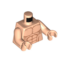 LEGO Světlá tělová Bare Trup s body-Stavitel abdominal muscles (973 / 76382)