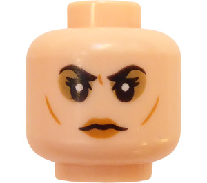 LEGO Light Flesh Bellatrix Lestrange Plain Head (Recessed Solid Stud) (3626)