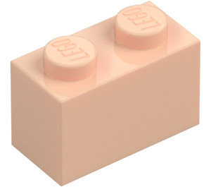 LEGO Light Flesh Brick 1 x 2 with Bottom Tube (3004 / 93792)