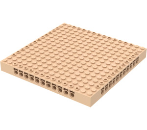 LEGO Light Flesh Brick 16 x 16 x 1.3 with Holes (65803)