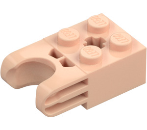 LEGO Light Flesh Brick 2 x 2 with Ball Joint Socket (Wide Closed Socket) (67696)