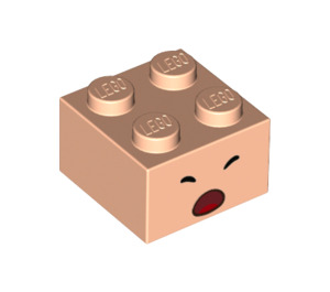 LEGO Chair légère Brique 2 x 2 avec Scared Toad Affronter (3003 / 95010)