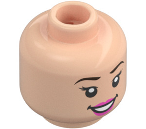 LEGO Light Flesh Cinderella Minifigure Head (Recessed Solid Stud) (3274 / 104014)