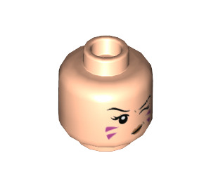LEGO Light Flesh D.Va Minifigure Head (Recessed Solid Stud) (3626 / 46688)
