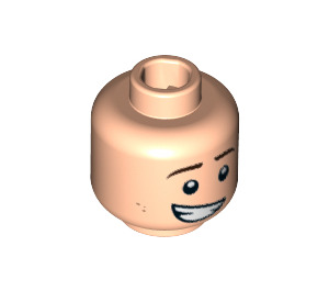 LEGO Light Flesh Dick Grayson Minifigure Head (Recessed Solid Stud) (3626 / 29711)