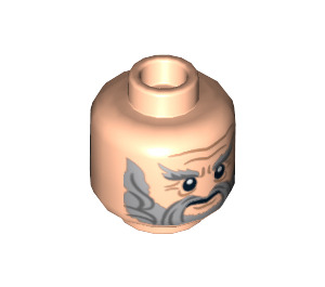 LEGO Light Flesh Dori Head (Recessed Solid Stud) (3626 / 12672)