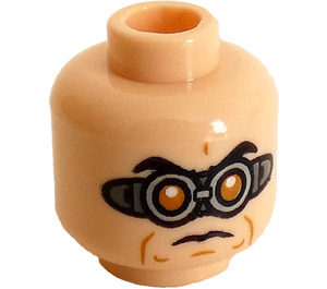 LEGO Helles Fleisch Dr. Oktopus, Otto Octavius Minifigur Kopf (Vertiefte feste Noppen) (3626 / 74410)