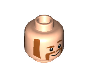 LEGO Leichtes Fleisch Duke Caboom Minifigure Kopf (Einbau-Vollbolzen) (3626 / 50149)