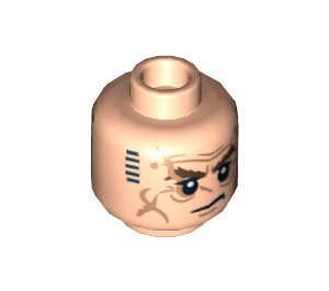 LEGO Light Flesh Dwalin Head (Recessed Solid Stud) (3626 / 12661)
