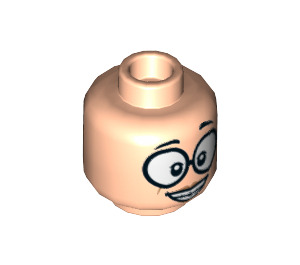 LEGO Leichtes Fleisch Edna Mode Minifigure Kopf (Einbau-Vollbolzen) (3626 / 38154)