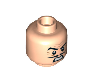 LEGO Light Flesh Egghead Minifigure Head (Recessed Solid Stud) (3626 / 36143)