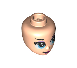 LEGO Light Flesh Elsa Micro Female Minidoll Head (66579 / 92198)