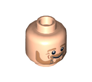 LEGO Light Flesh Fili Head (Recessed Solid Stud) (3626 / 13159)