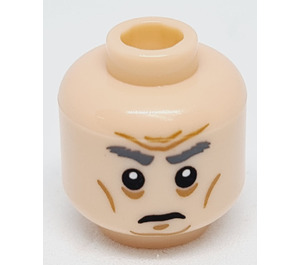 LEGO Light Flesh First Order General Minifigure Head (Recessed Solid Stud) (3626)