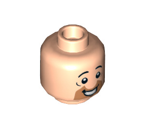 LEGO Light Flesh Fred Flintstone Minifigure Head (Recessed Solid Stud) (3626 / 54286)