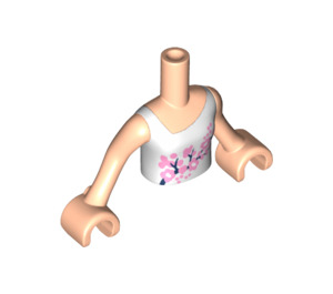 LEGO Light Flesh Friends Torso, with Pink Flowers Pattern (92456)