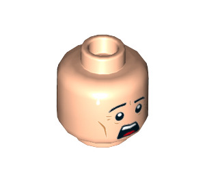 LEGO Light Flesh GCPD Male Officer Minifigure Head (Recessed Solid Stud) (29283 / 29290)