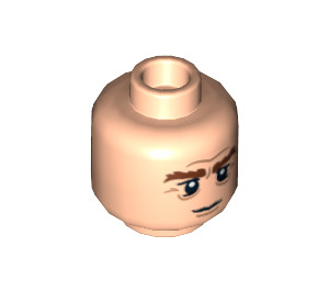 LEGO Light Flesh Gimli Head (Recessed Solid Stud) (3626 / 10568)