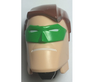 LEGO Light Flesh Green Lantern Large Figure Head (72343 / 98608)