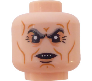LEGO Light Flesh Griphook Plain Head (Recessed Solid Stud) (3626)