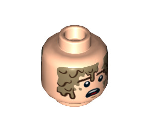 LEGO Light Flesh Han Solo Mudtrooper Minifigure Head (Recessed Solid Stud) (3626 / 39504)