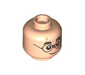 LEGO Leichtes Fleisch Harry Potter - Gryffindor Robes Minifigure Kopf (Einbau-Vollbolzen) (3274 / 104419)
