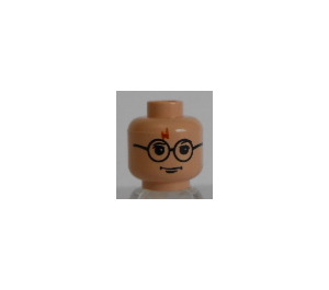 LEGO Carne claro Harry Potter Cabeza con Gafas y Rojo Lightning Bolt (Espiga de seguridad) (3626)