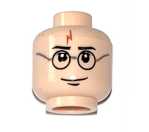 LEGO Beige Léger Harry Potter dans Tournament Maillot de bain et flippers Tête (Clou de sécurité) (3626)