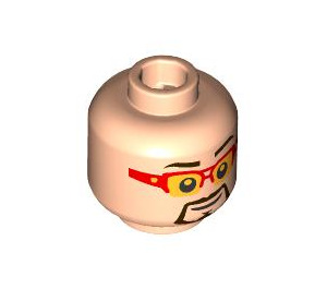 LEGO Light Flesh Iron Man Minifigure Head (Safety Stud) (3274 / 106850)
