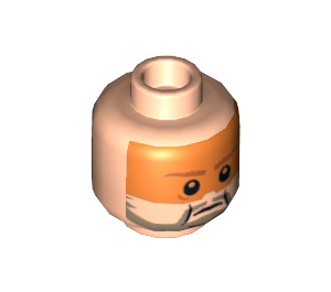 LEGO Light Flesh Jek Porkins Head (Recessed Solid Stud) (3626 / 73637)