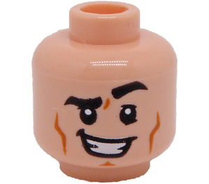 LEGO Světlá tělová Joey Tribbiani Hlava (Zapuštěný pevný cvoček) (3626 / 77730)