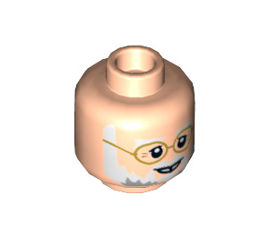 LEGO Light Flesh John Hammond Minifigure Head (Recessed Solid Stud) (3626 / 53302)