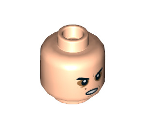 LEGO Light Flesh Kylo Ren Head (Recessed Solid Stud) (3626 / 47278)