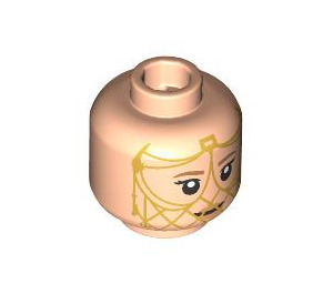 LEGO Light Flesh Lady Jessica Minifigure Head (Safety Stud) (3274 / 107173)