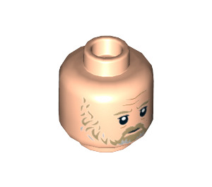LEGO Light Flesh Luke Skywalker Minifigure Head (Recessed Solid Stud) (3626 / 37222)