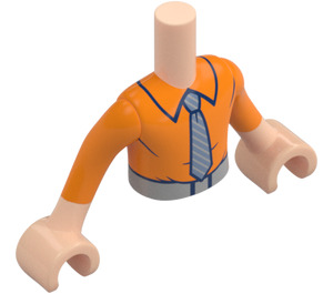 LEGO Lys hudfarvet Martin med Tie Friends Torso (Boy) (73161)