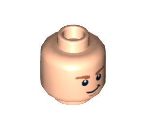LEGO Light Flesh Merry Head (Recessed Solid Stud) (3626 / 10525)