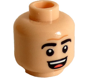 LEGO Light Flesh Michael Scott Minifigure Head (Recessed Solid Stud) (3626 / 100195)